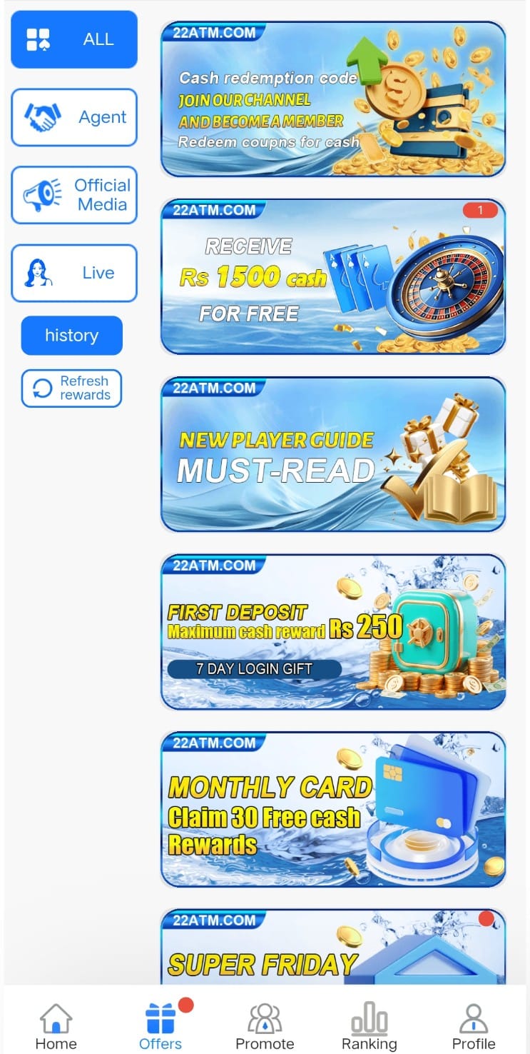 22ATM Casino App Download for Android