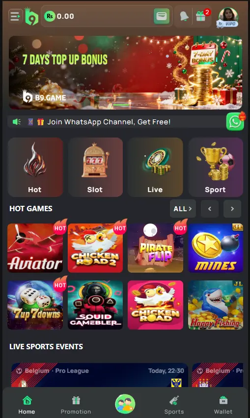 B9 App Download Real Casino Game