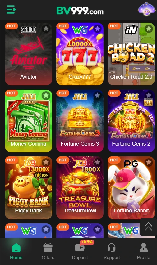 BV999 Casino Download (Most Played Game) in Pakistan