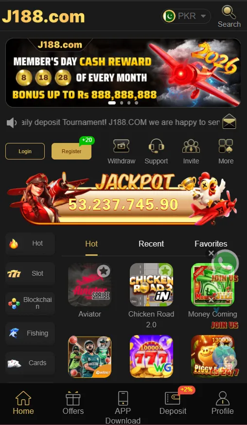J188 Com Game Download (Real Earning App) in Pakistan