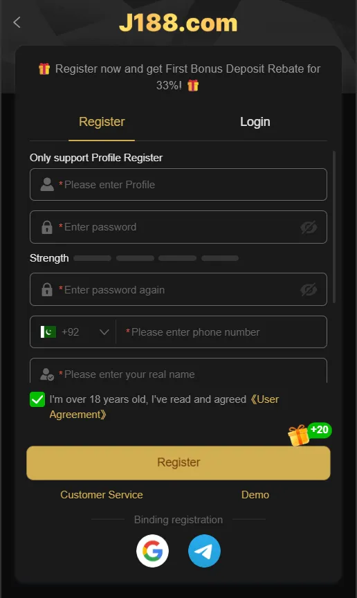 J188 Login (Trusted Earning Platform) in Pakistan