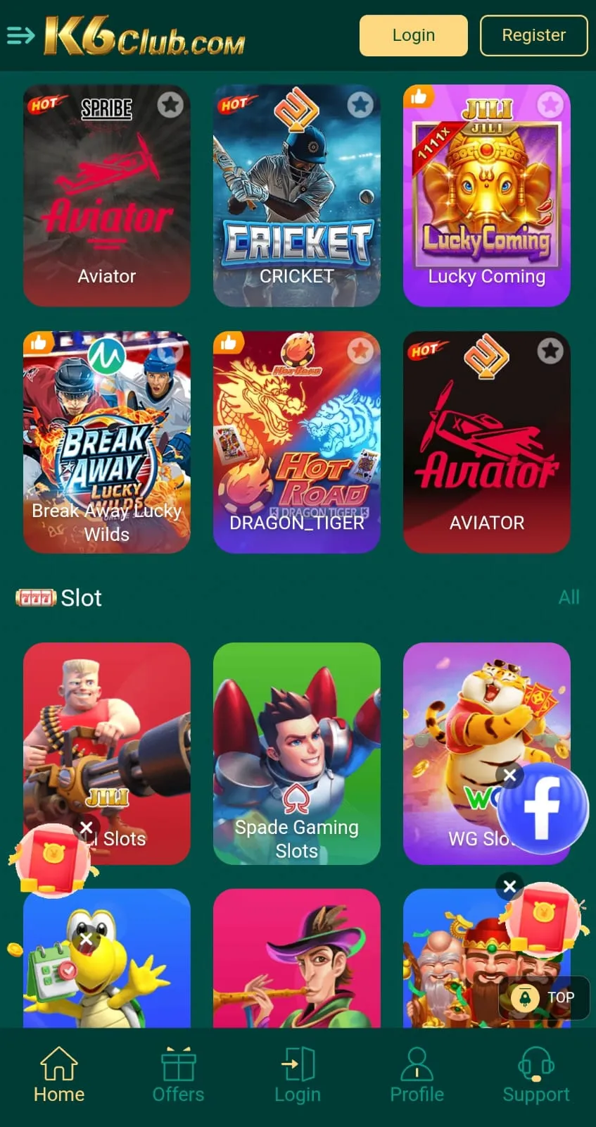 K6Club Casino Game Download (Real Bet App)