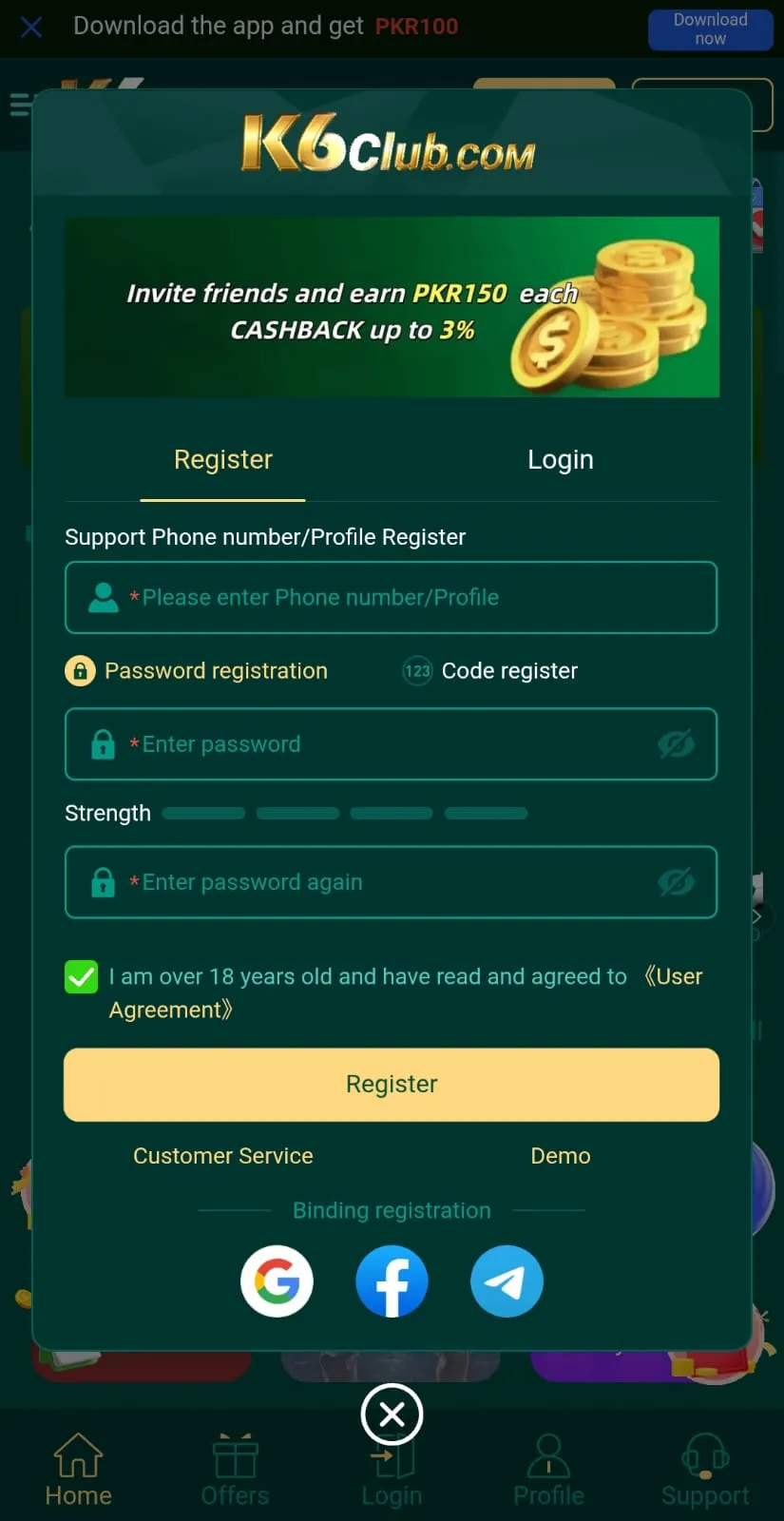 K6Club Login (Trusted Earning App) in Pakistan