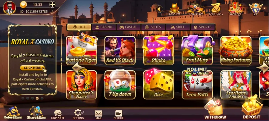 King X Casino APK Download (Trusted Earning App)