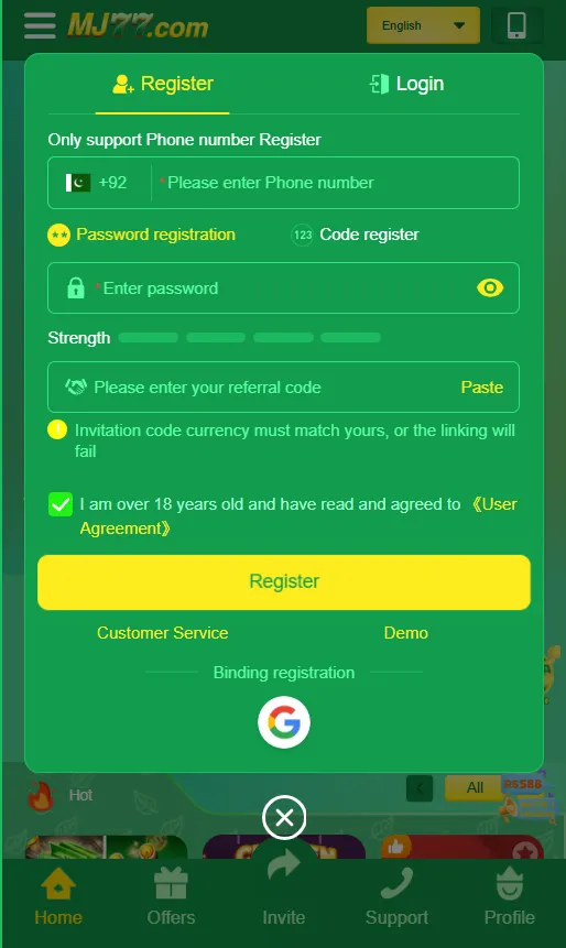 MJ77 Login App (Trusted Earning App) in Pakistan