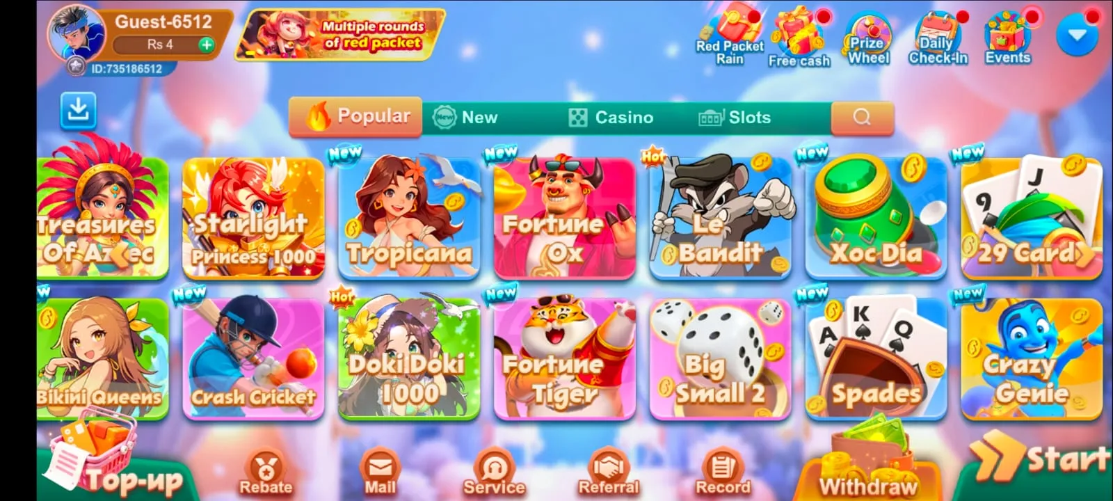 PAK75 Casino Game Download (Real Earning App)