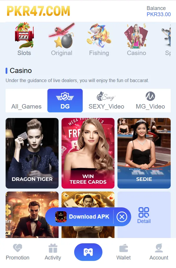 PKR47 Bet Game Download (Real Casino App) in Pakistan