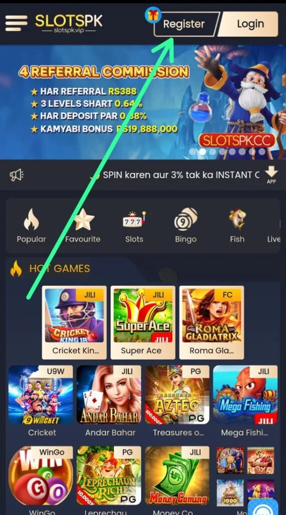 SlotsPK Bet Game Download (Trusted Earning App) in Pakistan