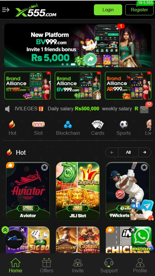 X555 Casino Download (Trusted Earning Game) in Pakistan