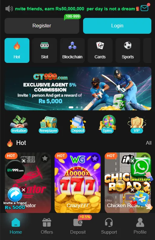 ZT999 Casino Game Download (Online Earning App) in Pakistan