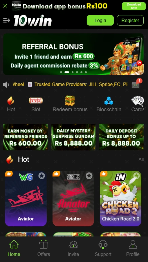 10win App Download (Real 2026 Earning App) in Pakistan