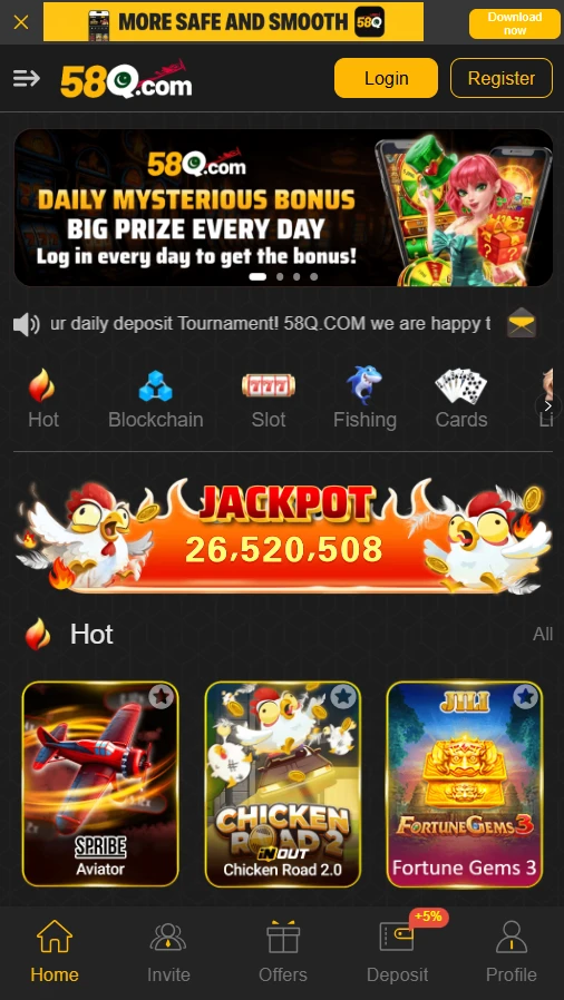 58Q Bet (Real Earning App) for Android in Pakistan