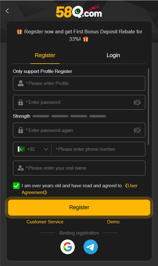 58Q Login Real Earning App in Pakistan (Latest)